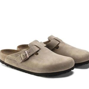 NWOT....Men's Birkenstock Boston Soft Footbed Clog -Tobacco Brown...Size 46/13